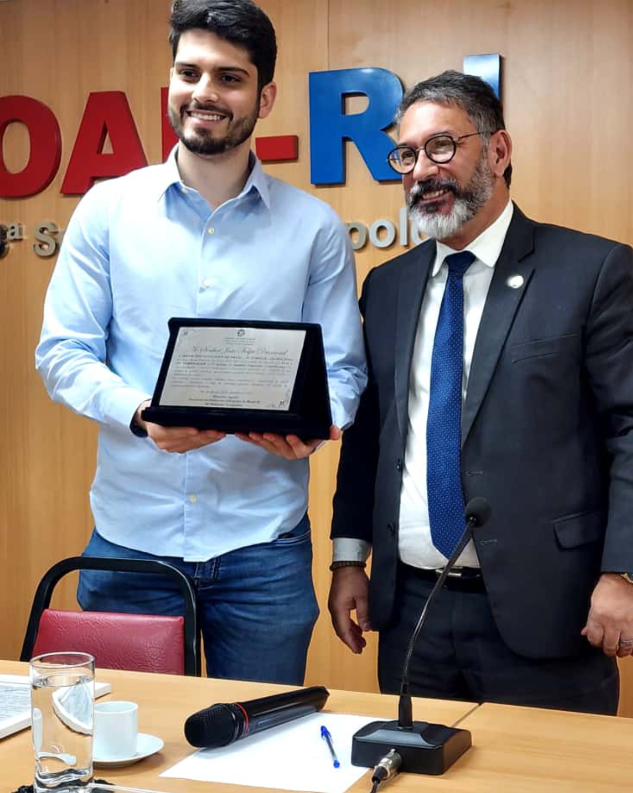 Presidente Dr. Alexandre Aguilar e João Drumond