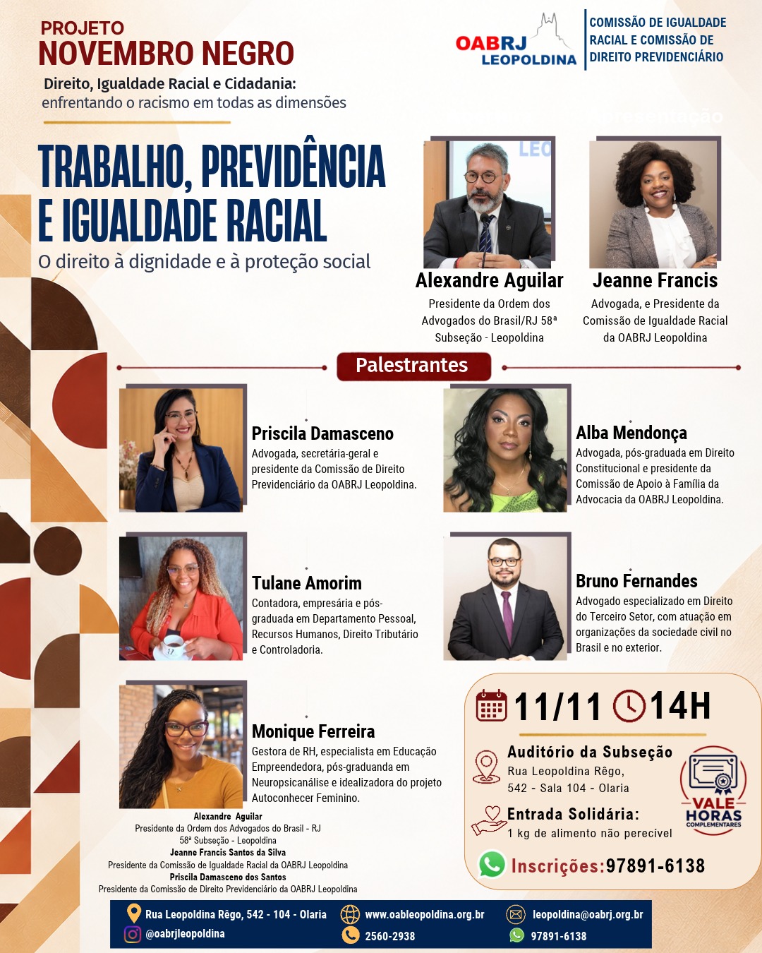 NOVEMBRO NEGRO | DIREITO, IGUALDADE RACIAL E CIDADANIA – 11.11.26